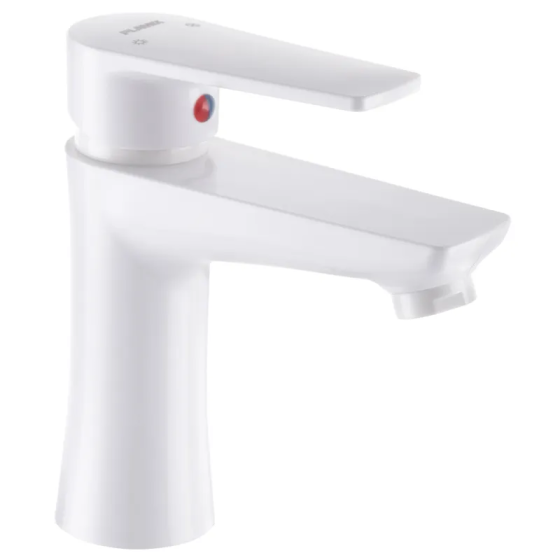 Змішувач для умивальника Plamix Oscar-001  Білий    ( PM0601 ) 20485 Харків