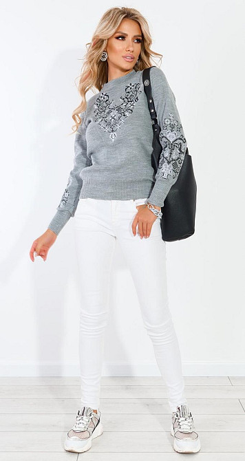 Свитер с вышивкой (46-48) Киев - изображение 2