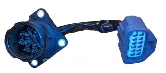 Переходник фары (с прямоугольной на круглую фишку) Volvo FH, FM Луцк