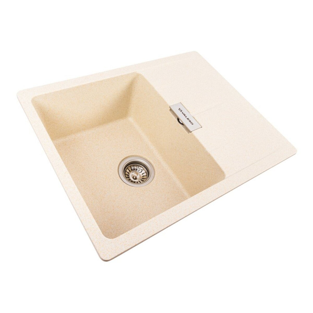 VALESO Гранітна мийка для кухні VALESO ZIRKONE 6250 матова Пісок Киев - изображение 6