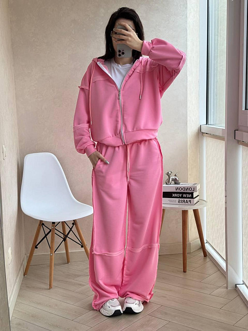 Женский оверсайз костюм двойка турецкая петля Одесса - изображение 1