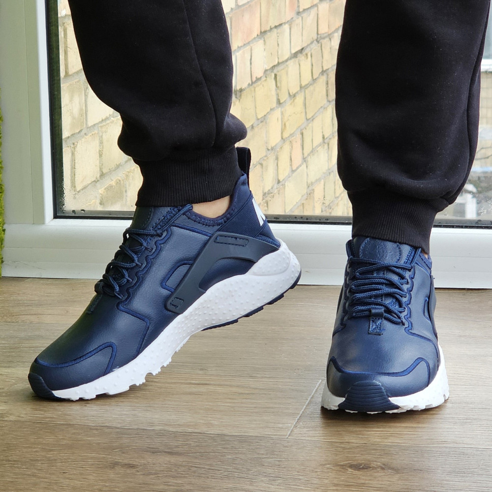 Чоловічі Сині Кросівки Nike Huarache Шкіряні Найк (розміри: 41,42,43,44,45) Відео Огляд Дніпро - фото 7