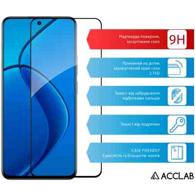 Скло захисне ACCLAB Full Glue Realme 12 4G Black (1283126598869) Вінниця