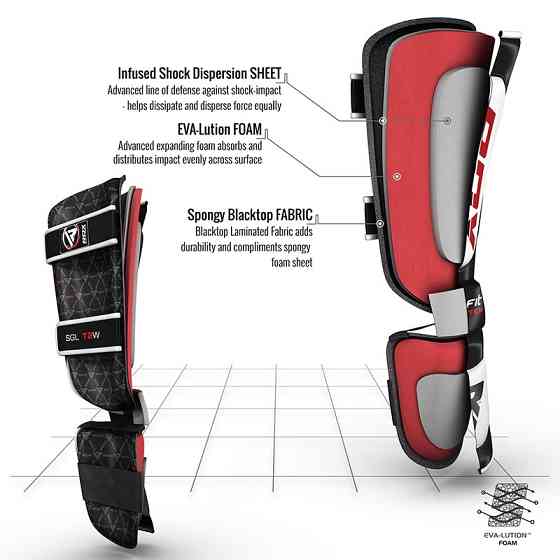 Накладки на ноги, захист гомілки RDX Leather S Кам'янське