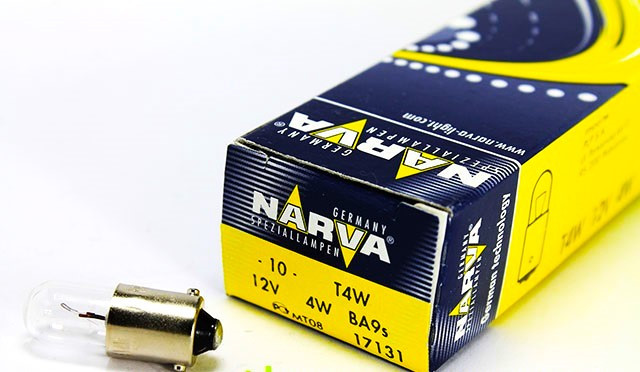 Лампочка з цок.Т8,5 T4W 12V 4W BA9s NARVA 17131 Винница - изображение 1