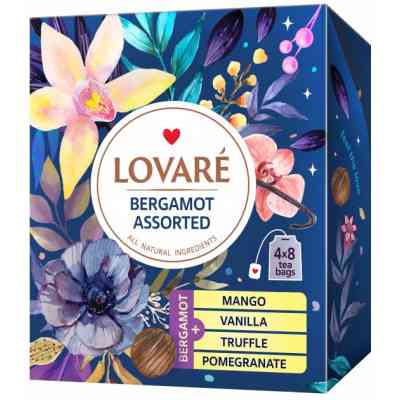 Чай Lovare Bergamot Assorted 32 шт (79822) Вінниця