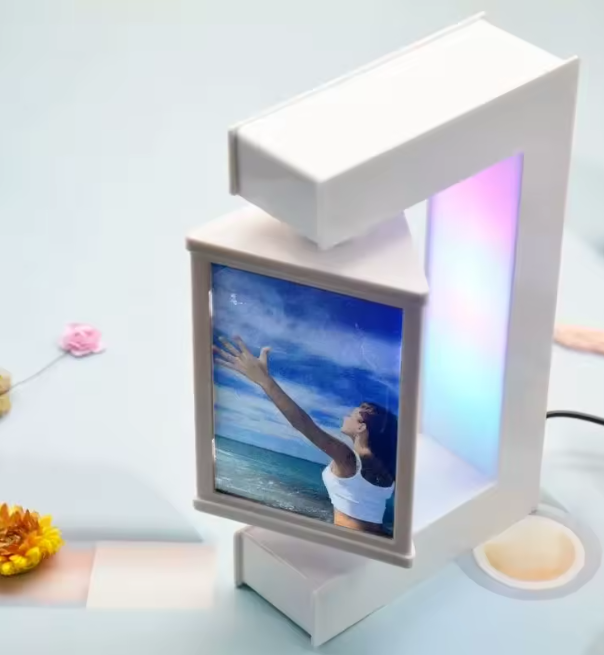 Левитирующая фоторамка-ночник на 3 три фото Фоторамка левитация Белая Кременчуг - изображение 8