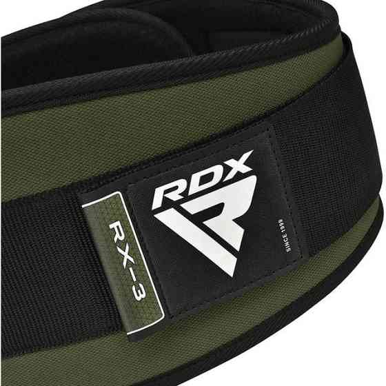 Пояс для тяжелой атлетики RDX RX3 EVA Curve неопреновий Army Green S Луцк