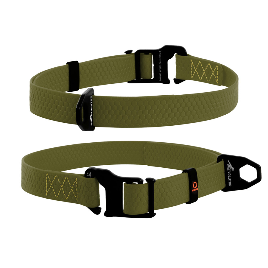 Нашийник EVOLUTOR, регульований, універсальний розмір, Ш 25 мм, Дов 25-70 см, хакі Коломыя - изображение 1