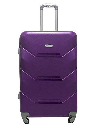 Валіза пластикова MILANO BAG 147 велика 75 см фіолетова Київ - фото 1