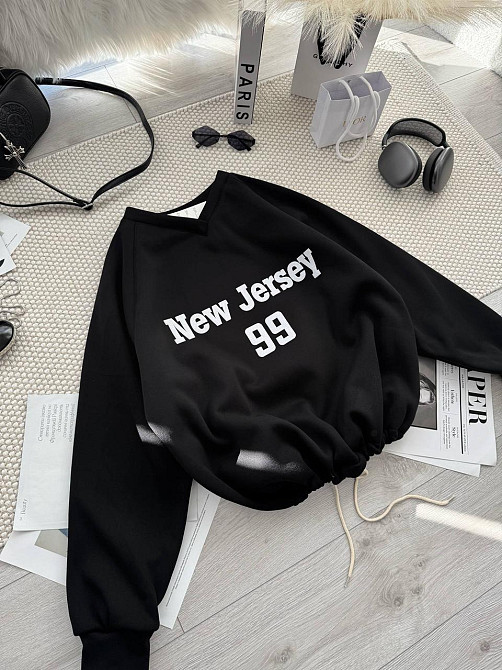 Унисекс базовый стильный свитшот трехнить на флисе Одесса - изображение 8