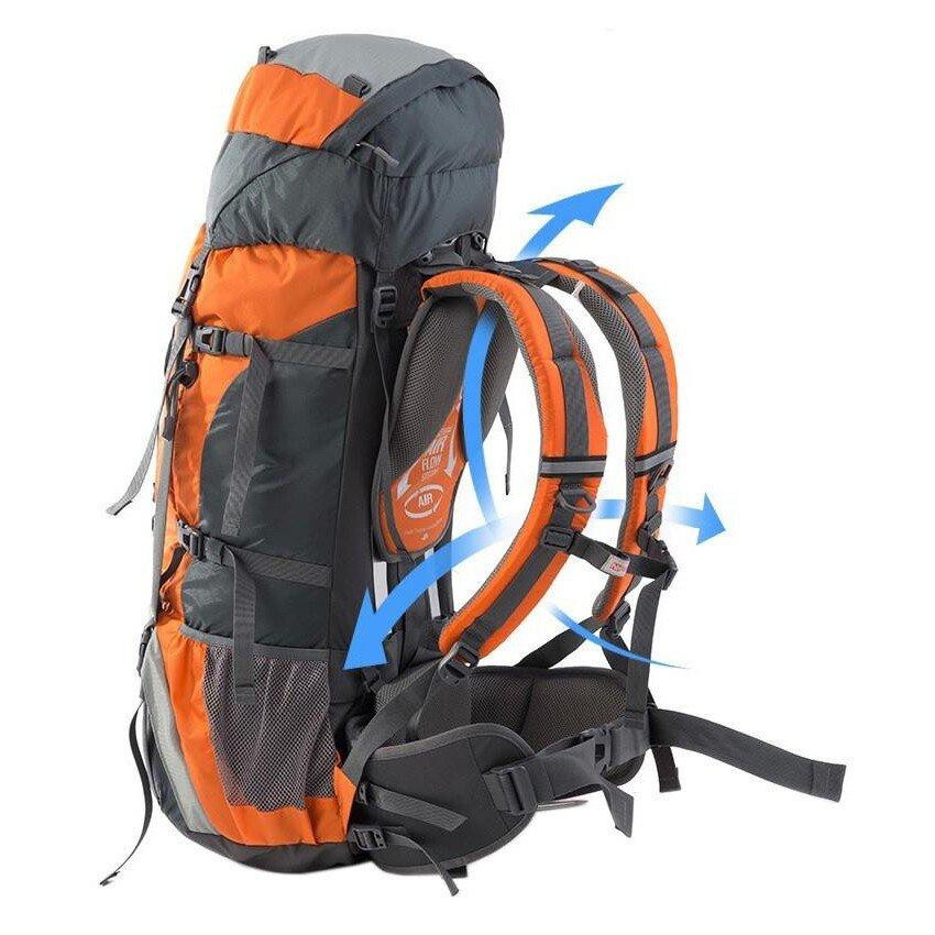 Рюкзак туристичний Naturehike NH70B070-B, 70 л + 5 л, помаранчевий Киев - изображение 3
