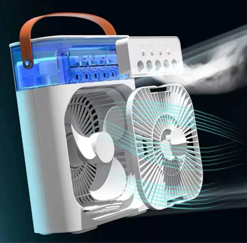 Міні вентилятор із контейнером для льоду Зволожувач повітря, Кабель живлення USB type-C, 10 вт, 3 швидкості Одеса - фото 5