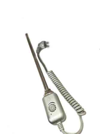 Тен для сушки рушників 1/2" 0,6 кВт, сірий термостат Tenko Київ