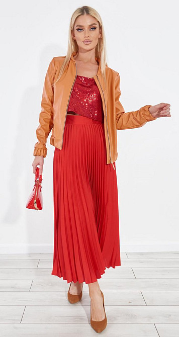 Яркая куртка из эко кожи Киев - изображение 9