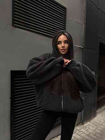 Жіночий повсякденне тепле хутряне хутро тенди Графіт Одеса