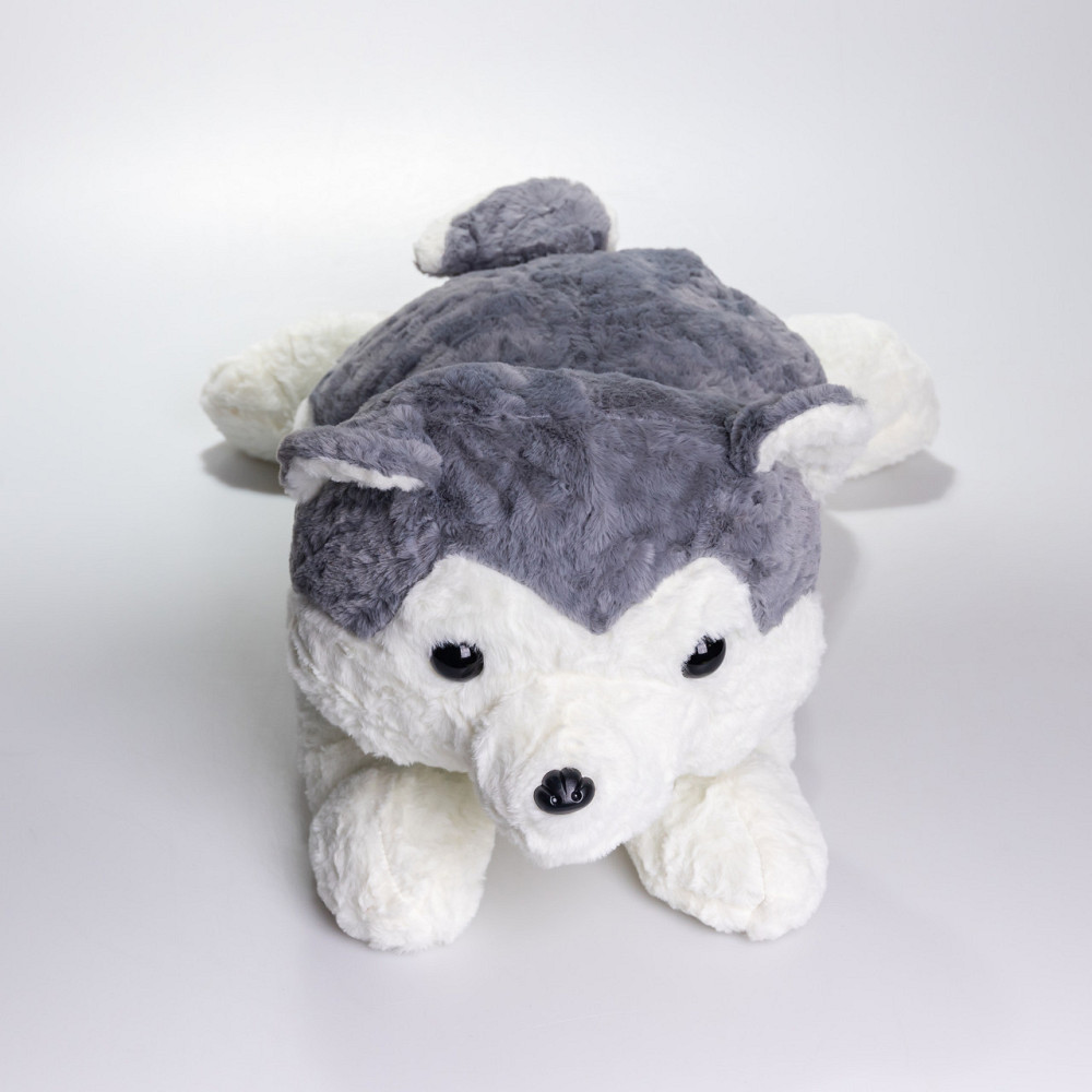 Мягкая игрушка-плед,подушка 3 в 1 Хаски плед в игрушке 50×30×26 (см) Серый 7124G SBR Киев - изображение 5