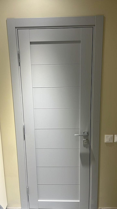 Двері екокошпон, Полотно, серія TETRA, Модель Т-04 (глуха) Колір: Сірий мат. (НОВИНКА) Київ - фото 5