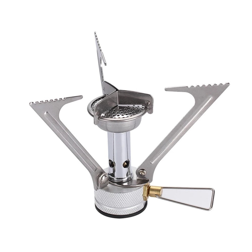 Набор Газовая горелка BRS-1 складной + Газовый баллон резьбовой бутановый Quest, 450гр Киев - изображение 2