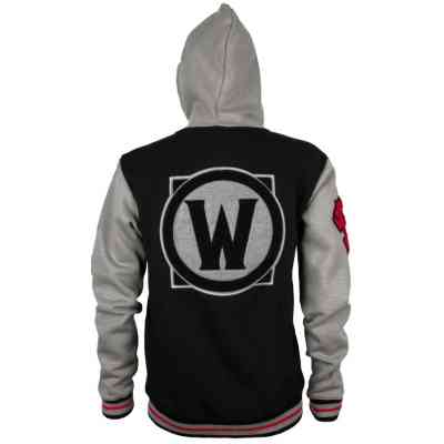 Кофта Jinx World of Warcraft Horde Varsity Hoodie Black/Cool Grey/Red L (JINX-10491 BLL) Вінниця