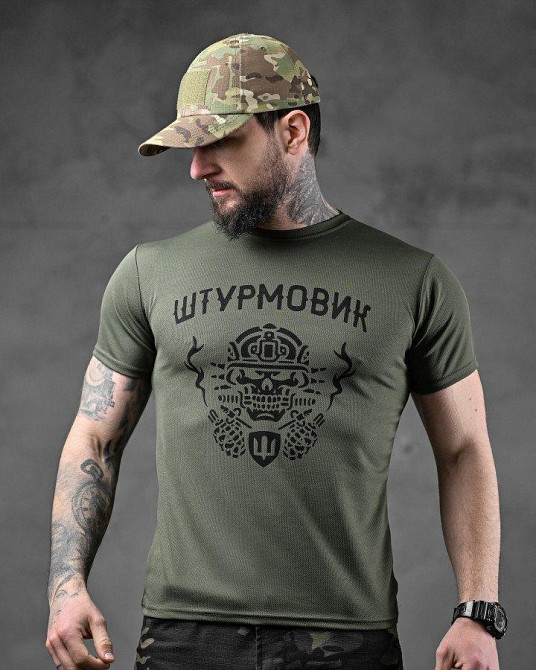 Тактична футболка з виведенням поту штурмовик ВТ6836 Одесса - изображение 2