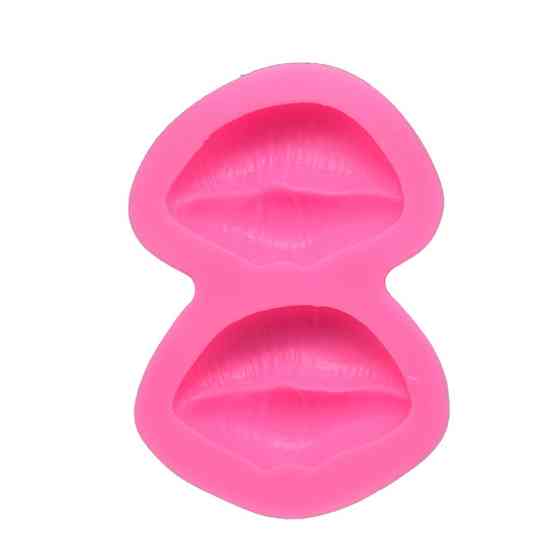 Молд силиконовый Губы 75 на 53 мм розовый Киев