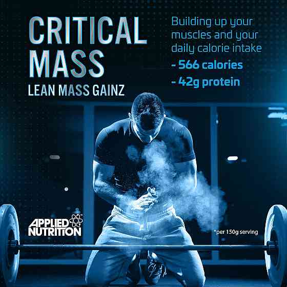 Гейнер Applied Nutrition Critical Mass Professional (2.4kg - 16 Servings) (White Chocolate Raspberry) Луцьк