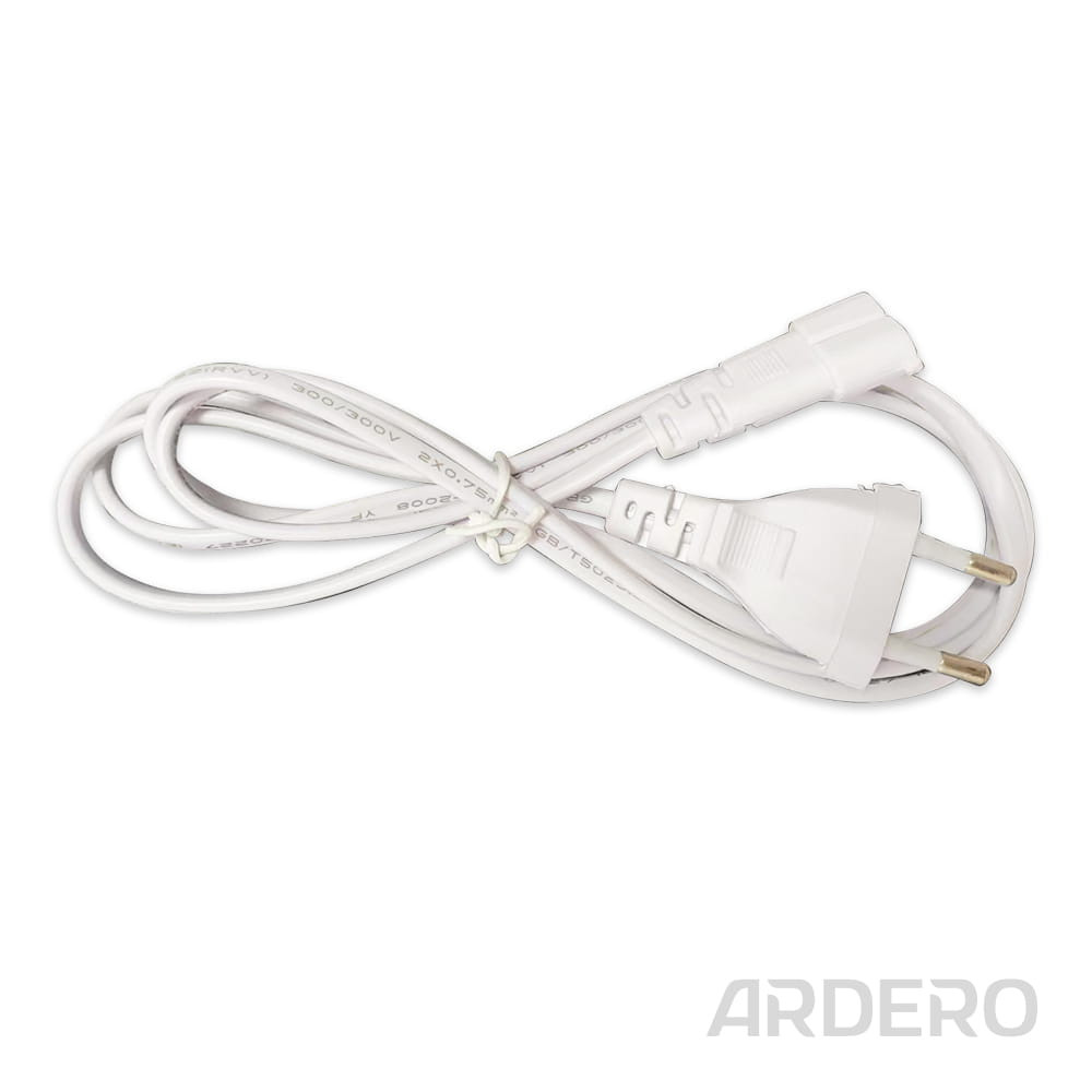 Кабель живлення з вилкою Ardero LD4040-W1 для світильників AL4040 1,5 м ModuLine Харьков - изображение 1