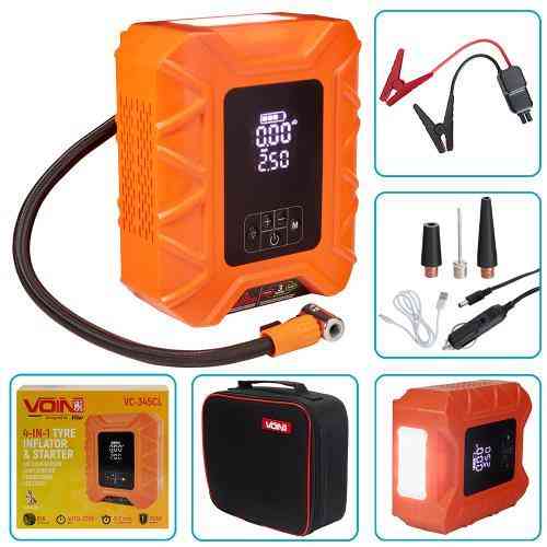 Компресор VOIN VC-345CL 4 в 1 14.8V 10000mAh з бустером, павербанком та ліхтарем Харків