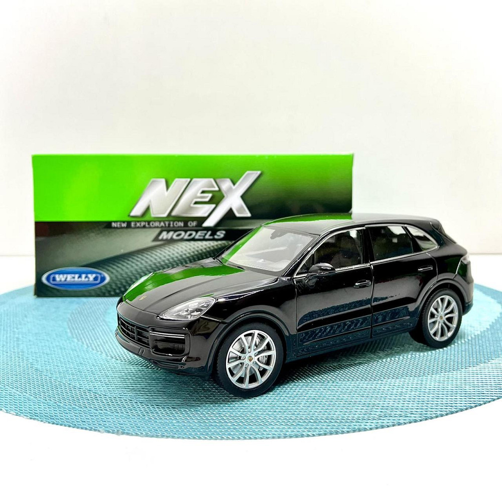 Машина Welly Nex Porsche Cayenne 1:24 інерційна відкриваються двері Вид 2 Чорна (24092W) Чернигов - изображение 7