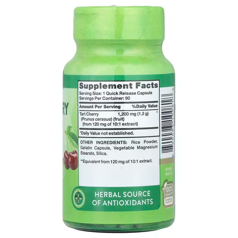 Экстракт вишни Nature's Truth Ultra Tart Cherry Extract 1200 мг 90 капс Киев - изображение 2