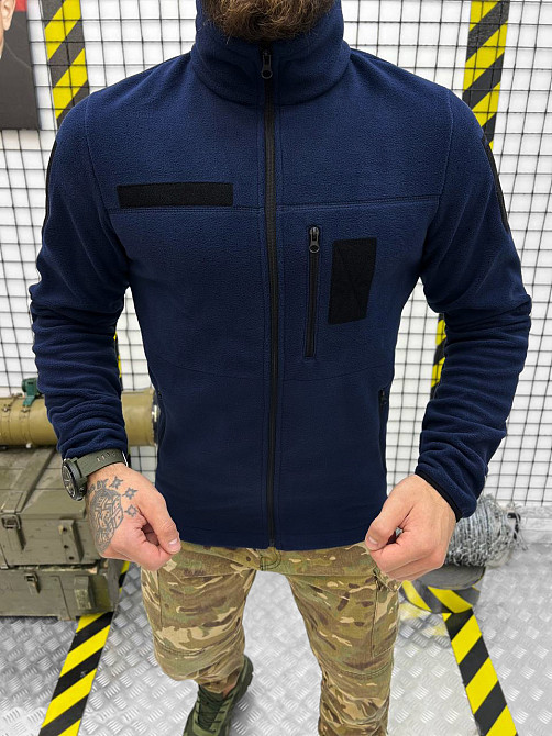 Флисовая кофта на змейке синяя дснс мчс полиция флиска 58 Одесса - изображение 2