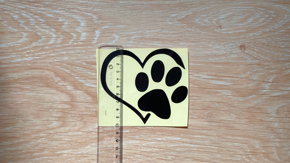 Наклейка на авто Собачье сердце Чёрная Киев - изображение 4