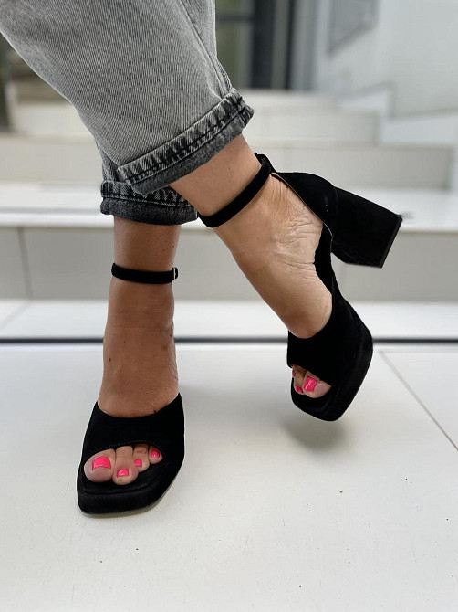 SANTINI Босоніжки жіночі SANTINI 212184-21 чорні (літо, замша натуральна) (5108) Коломия - фото 9