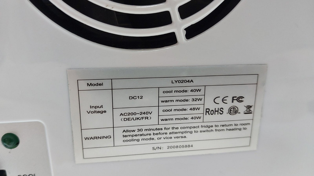 Портативний міні-холодильник AstroAI LY0204A лише 220w білий (товар вживаний) Луцьк - фото 5