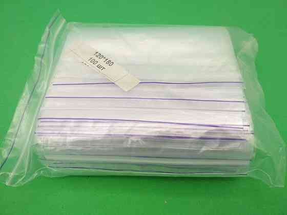 Пакеты Zip-lock 12×18 см 100 шт — прозрачные пакеты с замком-струна для хранения, фасовки и упаковки Харьков