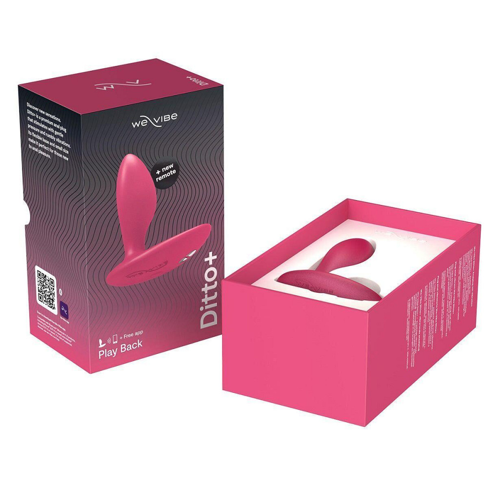 Анальна смарт-вібропробка We-Vibe Ditto+ Cosmic Pink, 10 режимів, пульт ДК Sex Aura Київ - фото 8