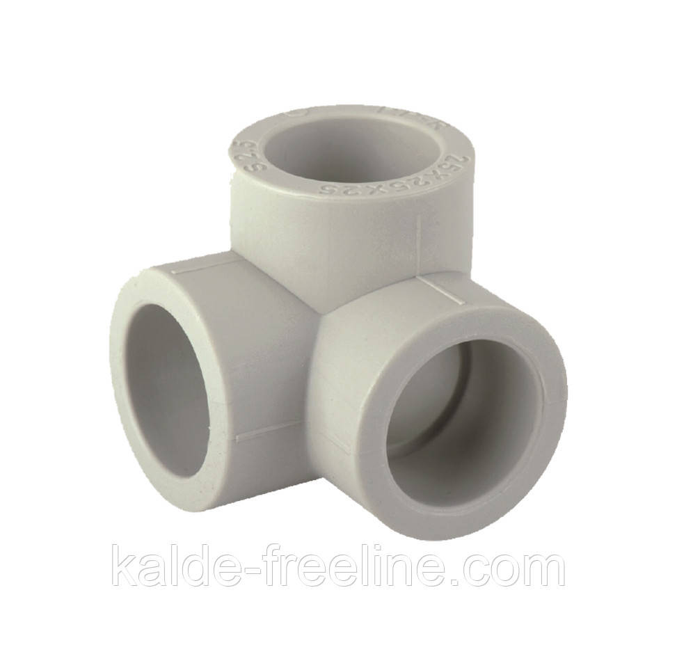 Поліпропіленове коліно (Кут) Koer з трьома виходами ∅ 20 Харків - фото 1