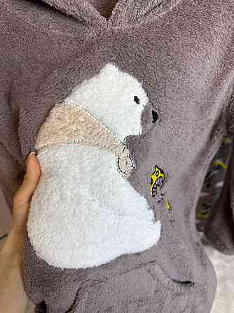 Піжама флісова жіноча Коричневий 2XL Харків