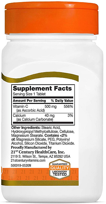 Vitamin C, Prolonged Release, 500 mg, 110 Tablets Луцк - изображение 8