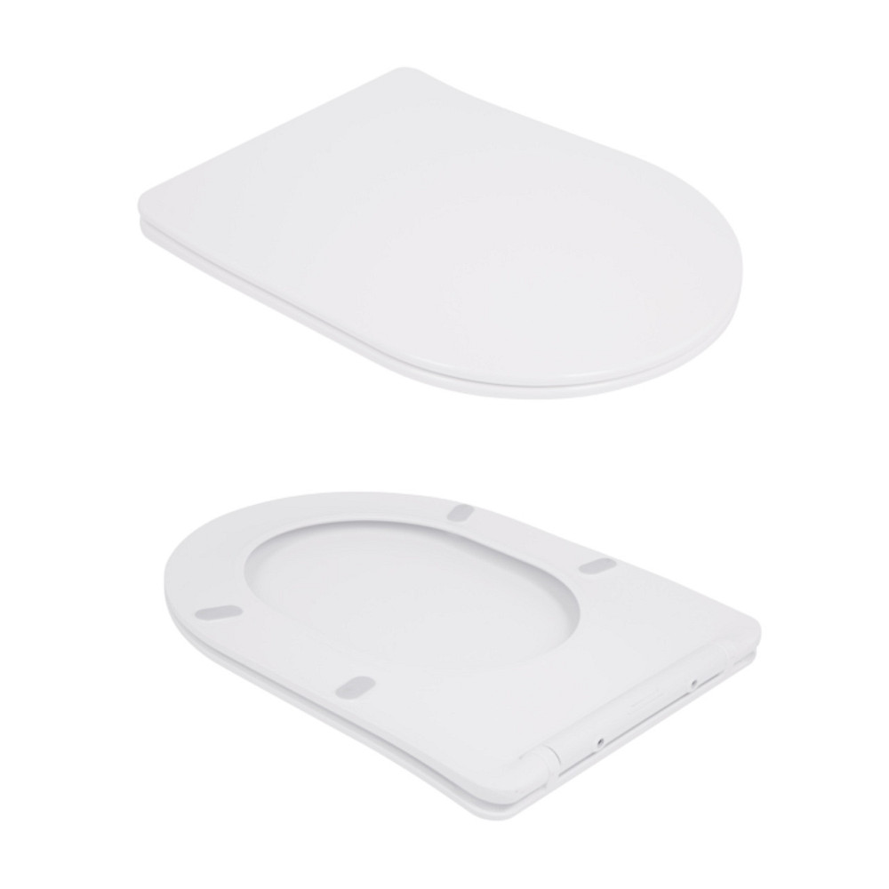 Унітаз підлоговий Qtap Robin New Ultra Quiet безобідковий із сидінням Soft-Close WHITE QT13226083AW Київ - фото 8