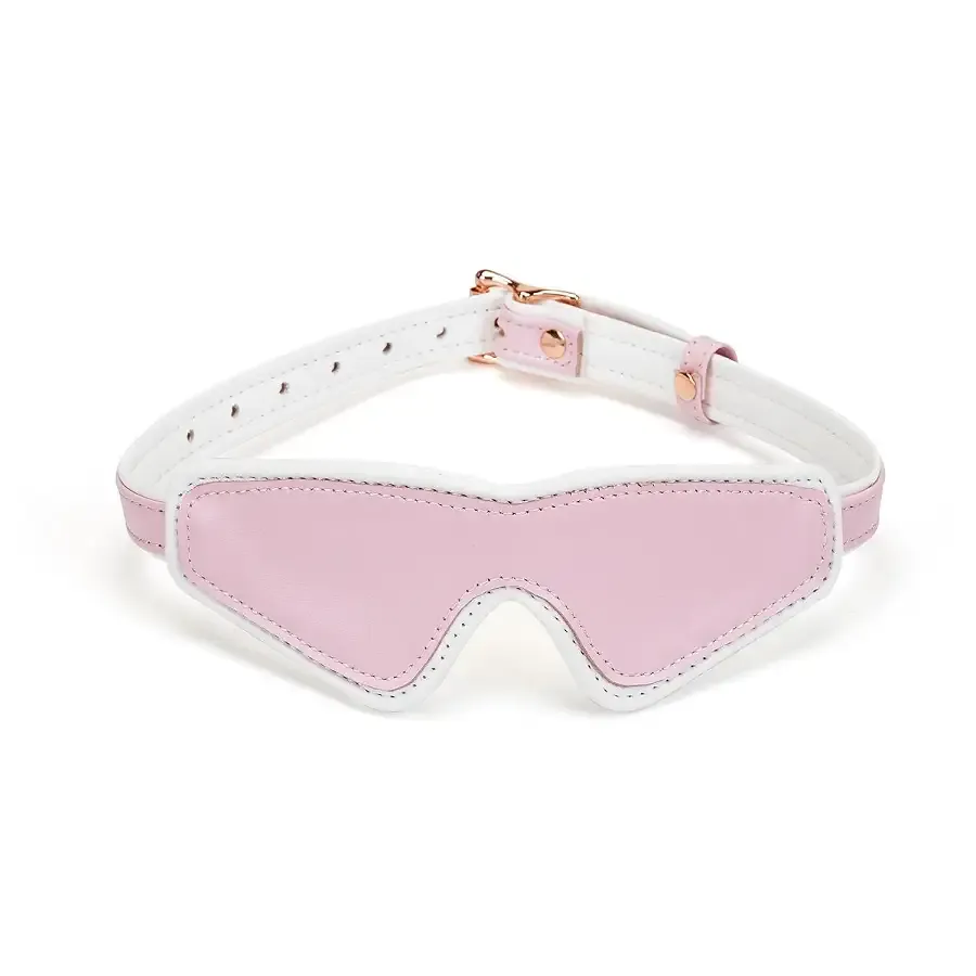 Шкіряна маска на очі Liebe Seele White & Pink Fairy Goat Leather Blindfold Львів - фото 1