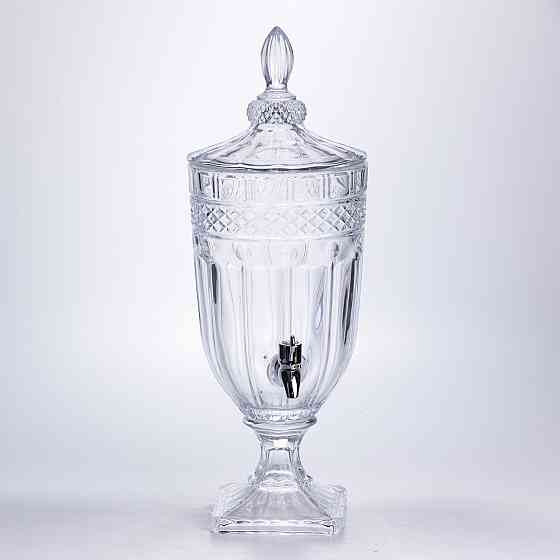 Лимонадниця з краном скляна 3 л диспенсер для напоїв лимонадник із краном HP-19-293 Коломия