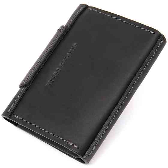 Шкіряна візитниця Чорний (GRANDE PELLE) Київ