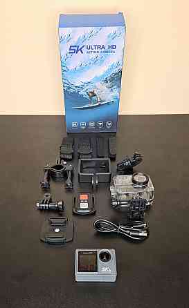 Екшен камера 4К водонепроникна з великим комплектом Action Camera Sport Клевань