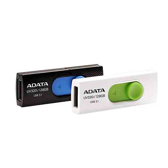 Flash A-DATA USB 3.0 AUV 320 32Gb Black/Blue Київ