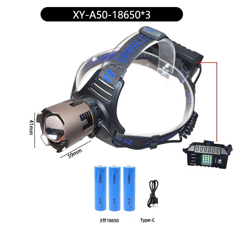 Ліхтар налобний A50-TG, Power Bank 3x18650 FZ-91 Львів - фото 2