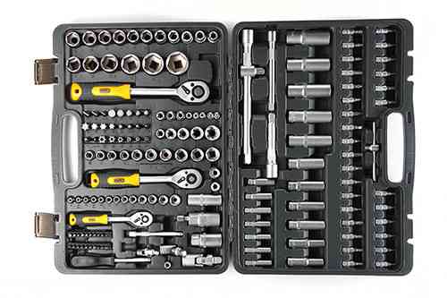 Набір насадок CrV 72 зуба ¼, ⅜, ½ 171 шт СИЛА Харків