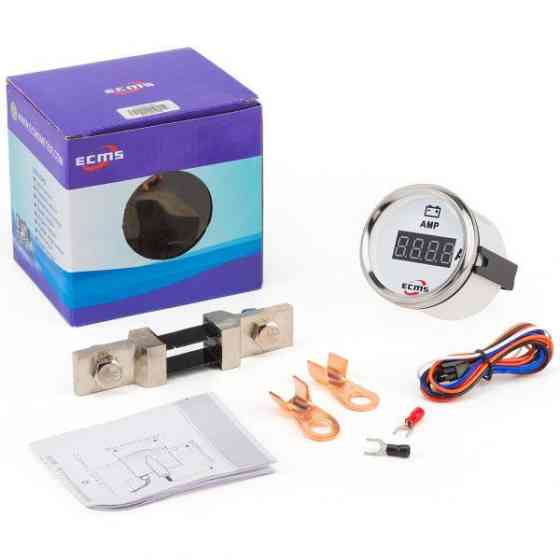 Цифровой амперметр ECMS PEA-WS±150A диаметр 52мм белый 800-00166 Черкассы