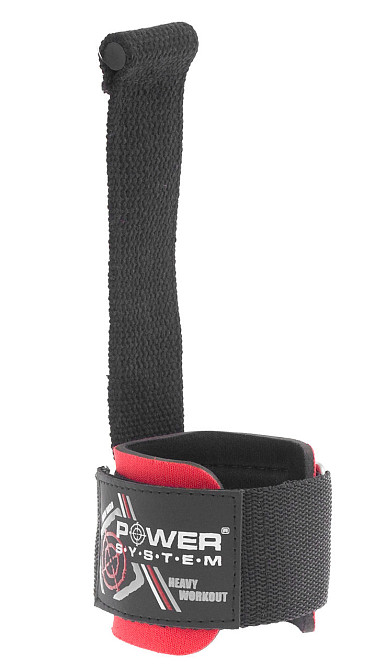 Лямки для тяги з валіком Power System PS-3350 Power Pin Black/Red Кам'янське - фото 2